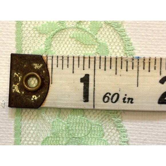 Green Floral Lace Trim 2-Inch Width for Sewing Crafts Decorations Lingerie Daint - Picture 3 of 3